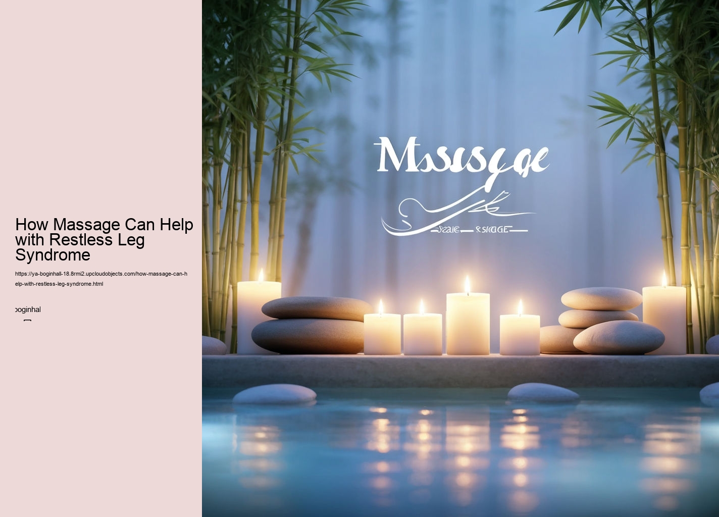 How Massage Can Help with Restless Leg Syndrome